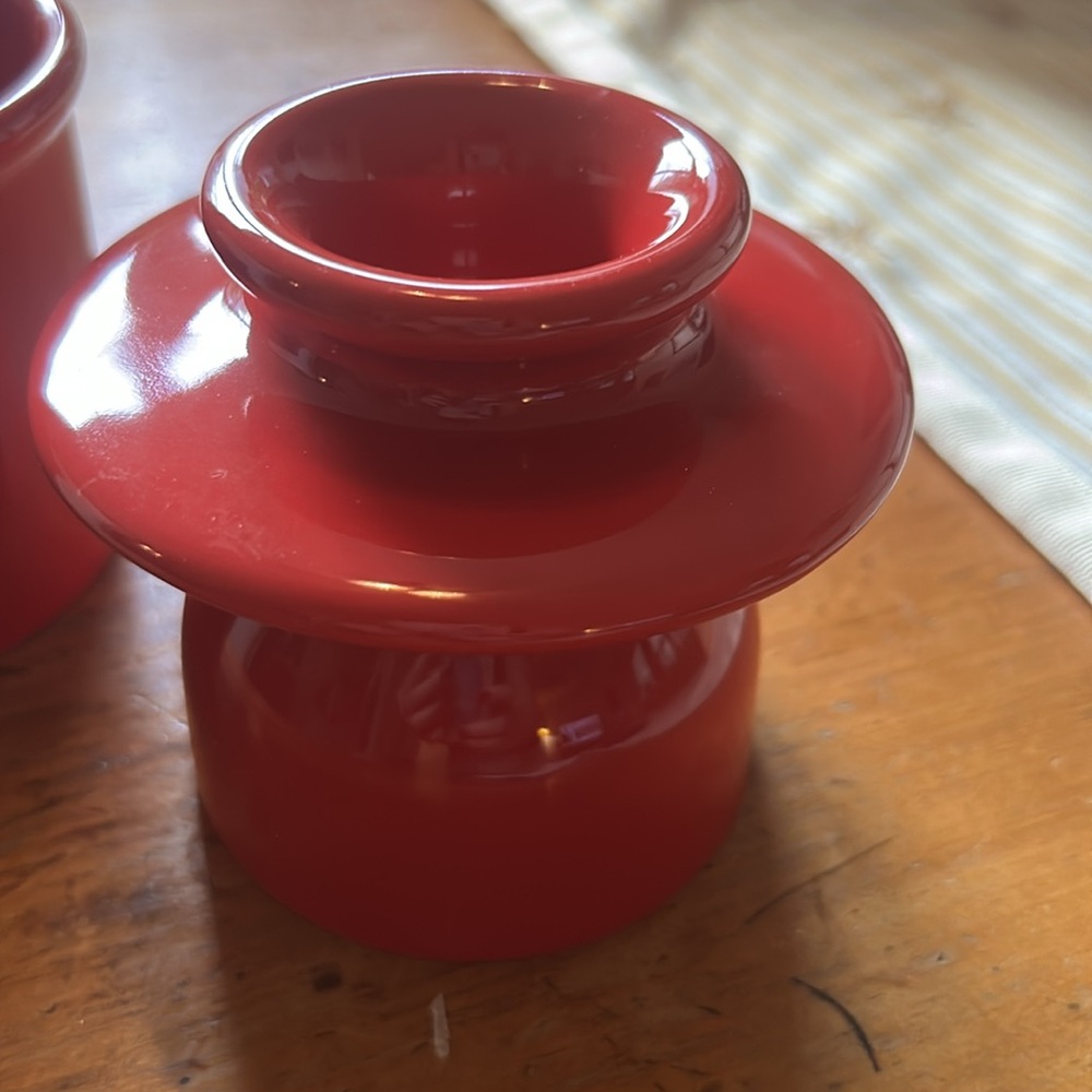 Red Ceramic French Butter Bell - Picture 5 of 6